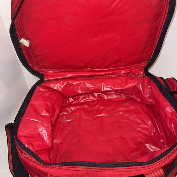 Vtg Marlboro Adventure Team Lizard Rock Insulated Cooler Duffel Bag Red 1992 - Picture 8 of 14